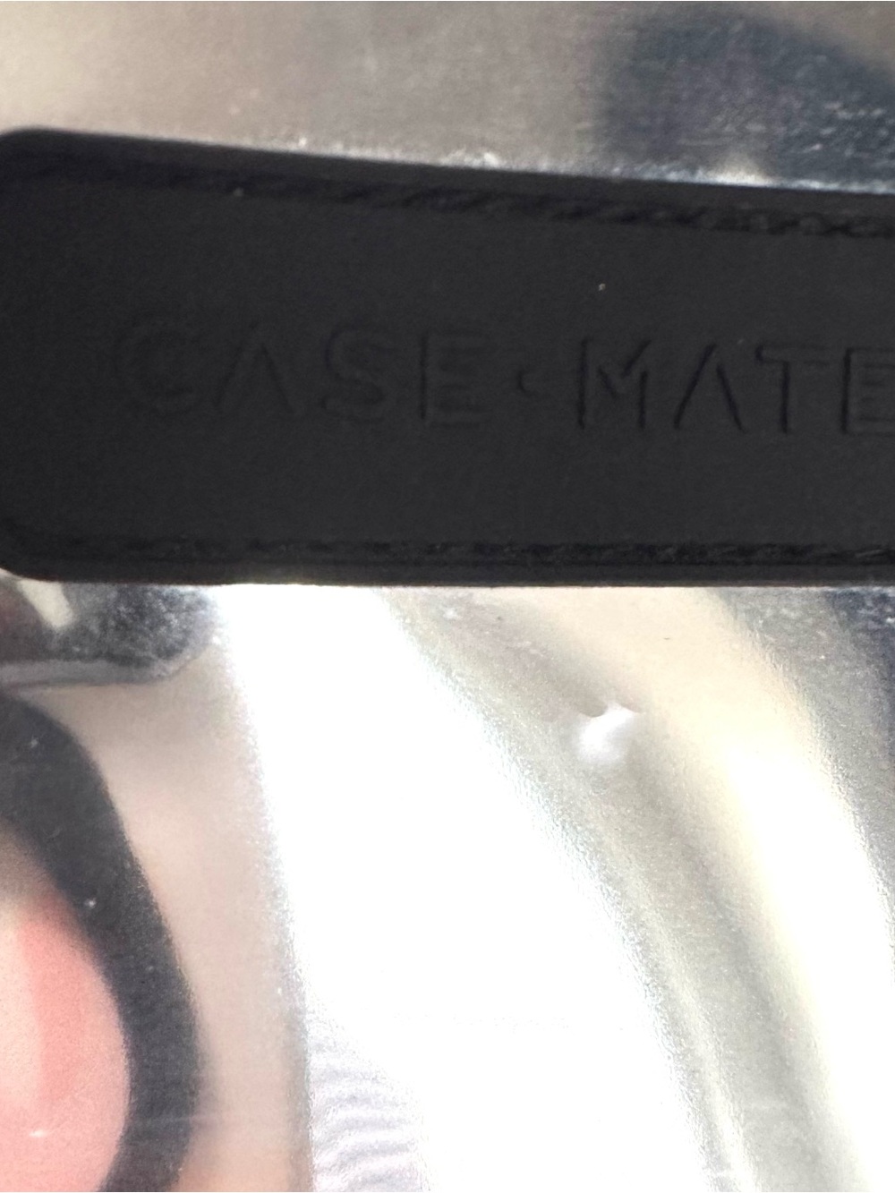 Case-Mate Mini Silver Chrome Tote with Black Straps - Picture 5 of 5